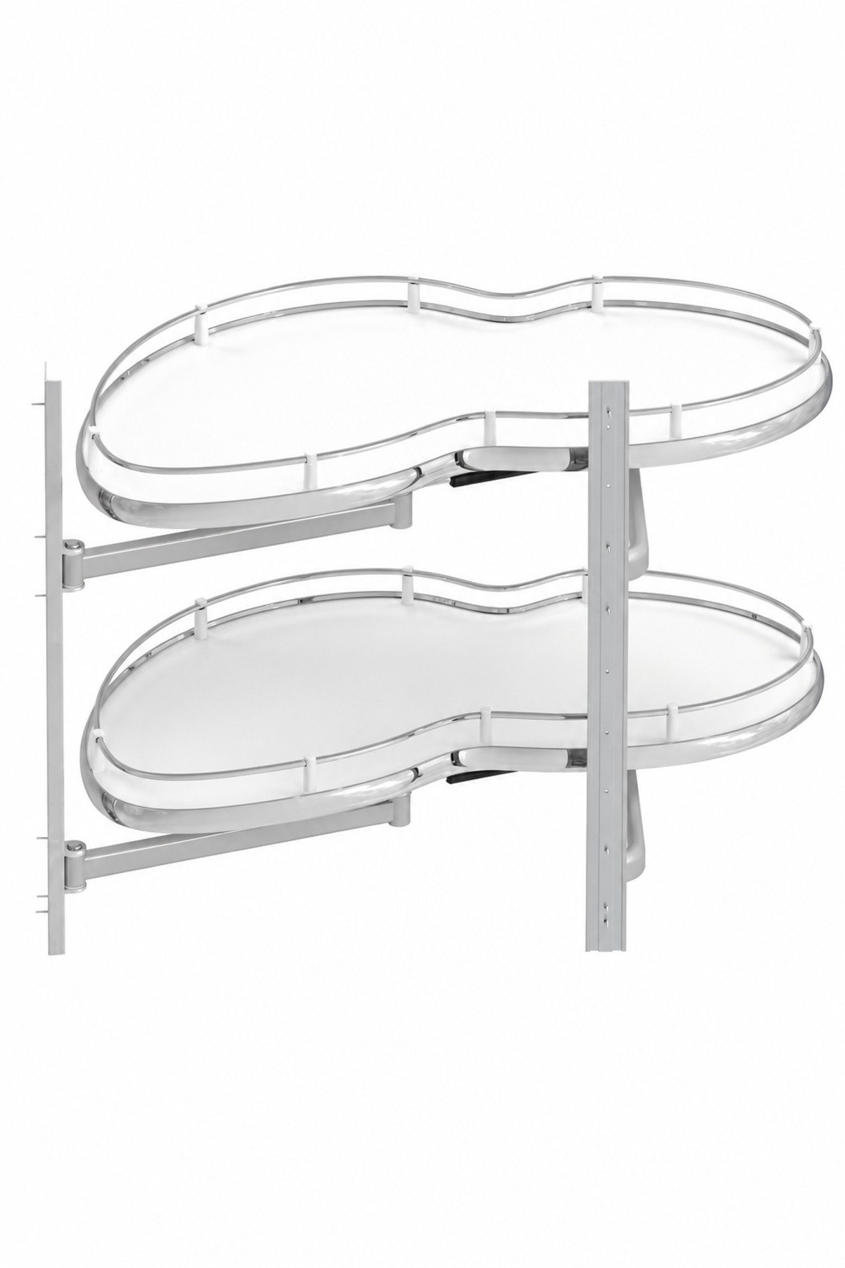 S-3013-C Starax Fasulye Döner Tablalı Körköşe Mekanizması Sol 45CM Krom 
